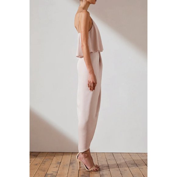 Shona Joy Luxe Cocktail Frill Dress in Porcelain Size 2 - Picture 4 of 13